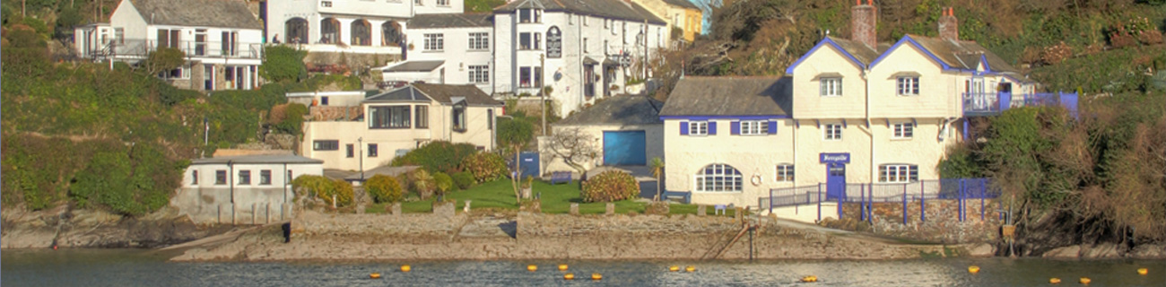 Bodinnick across the water from Fowey, Cornwall, UK